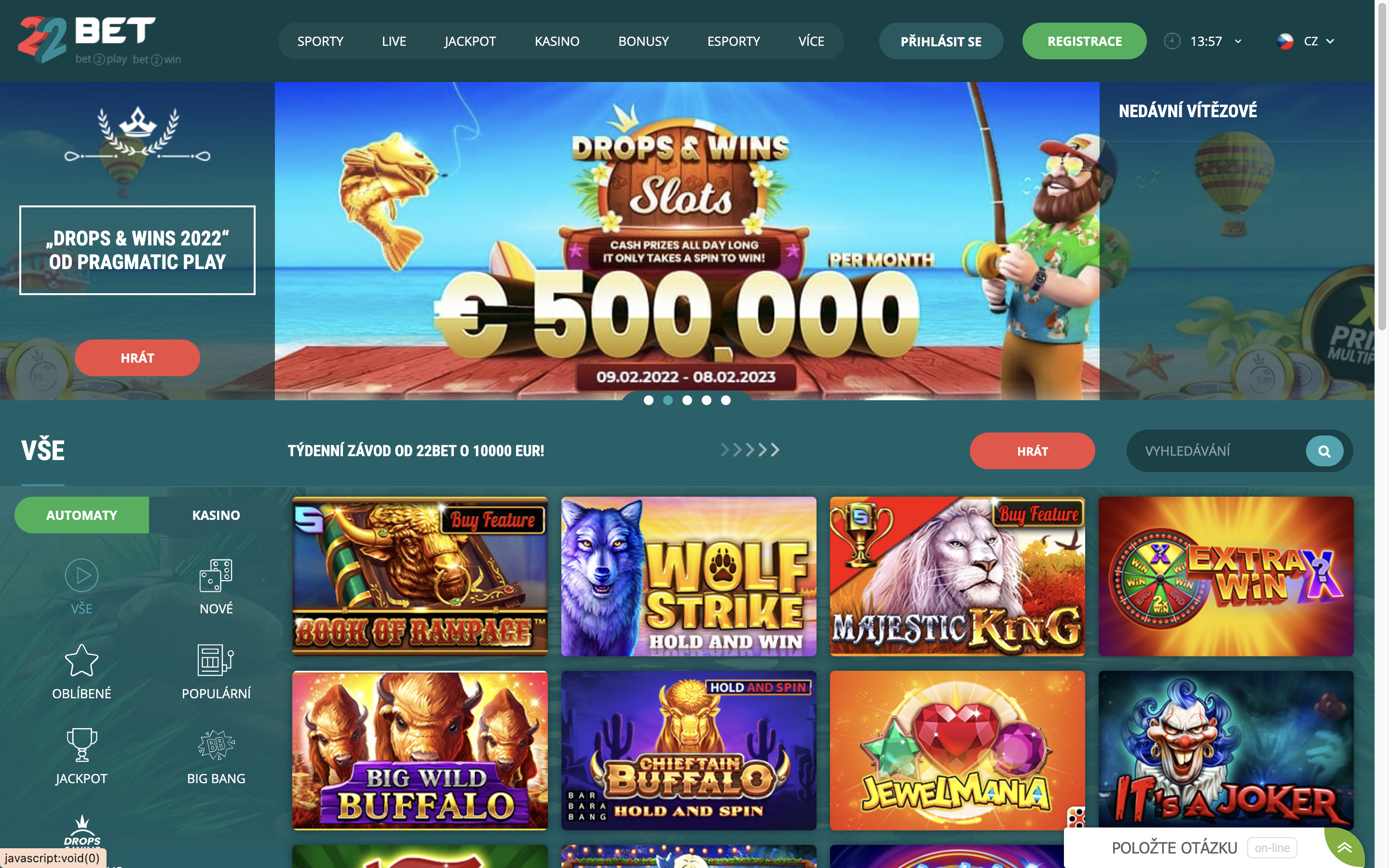 22Bet-online-kasinové-hry