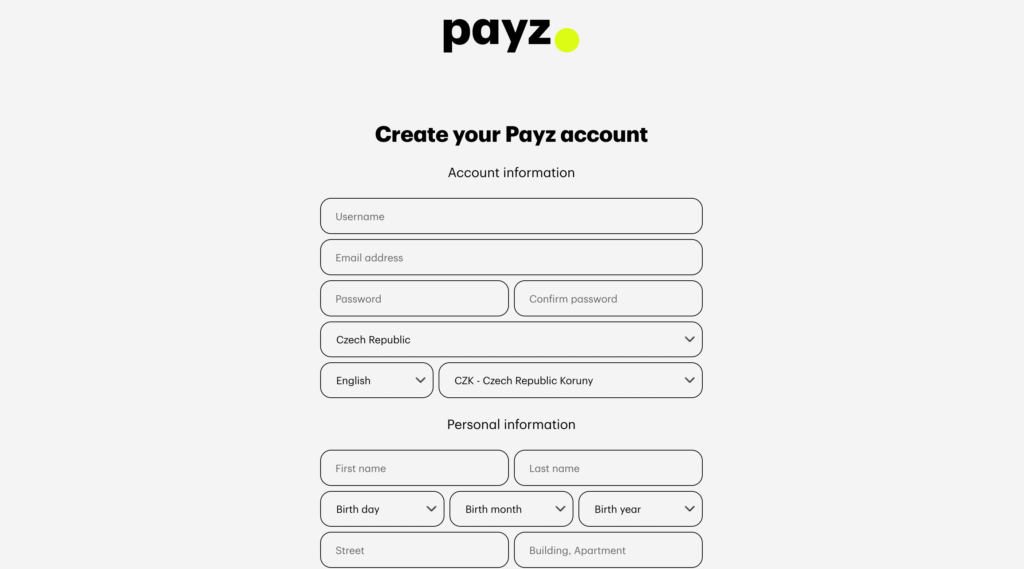 registrace v Ecopayz